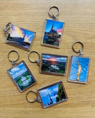 Temple Keyring - Arial Sunset