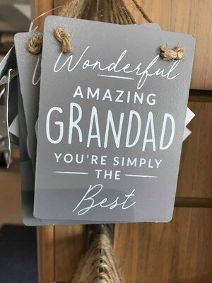 Gray Wood wonderful Amazing Grandad