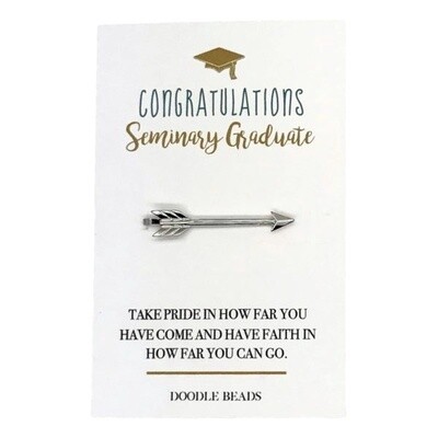 Arrow Tie Bar, Congratulations Seminary Graduate