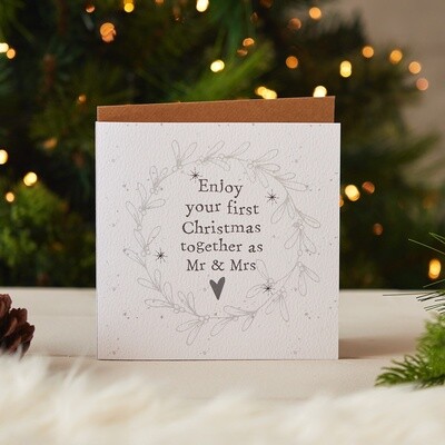 Christmas Card - 1st Christmas as Mr &amp; Mrs