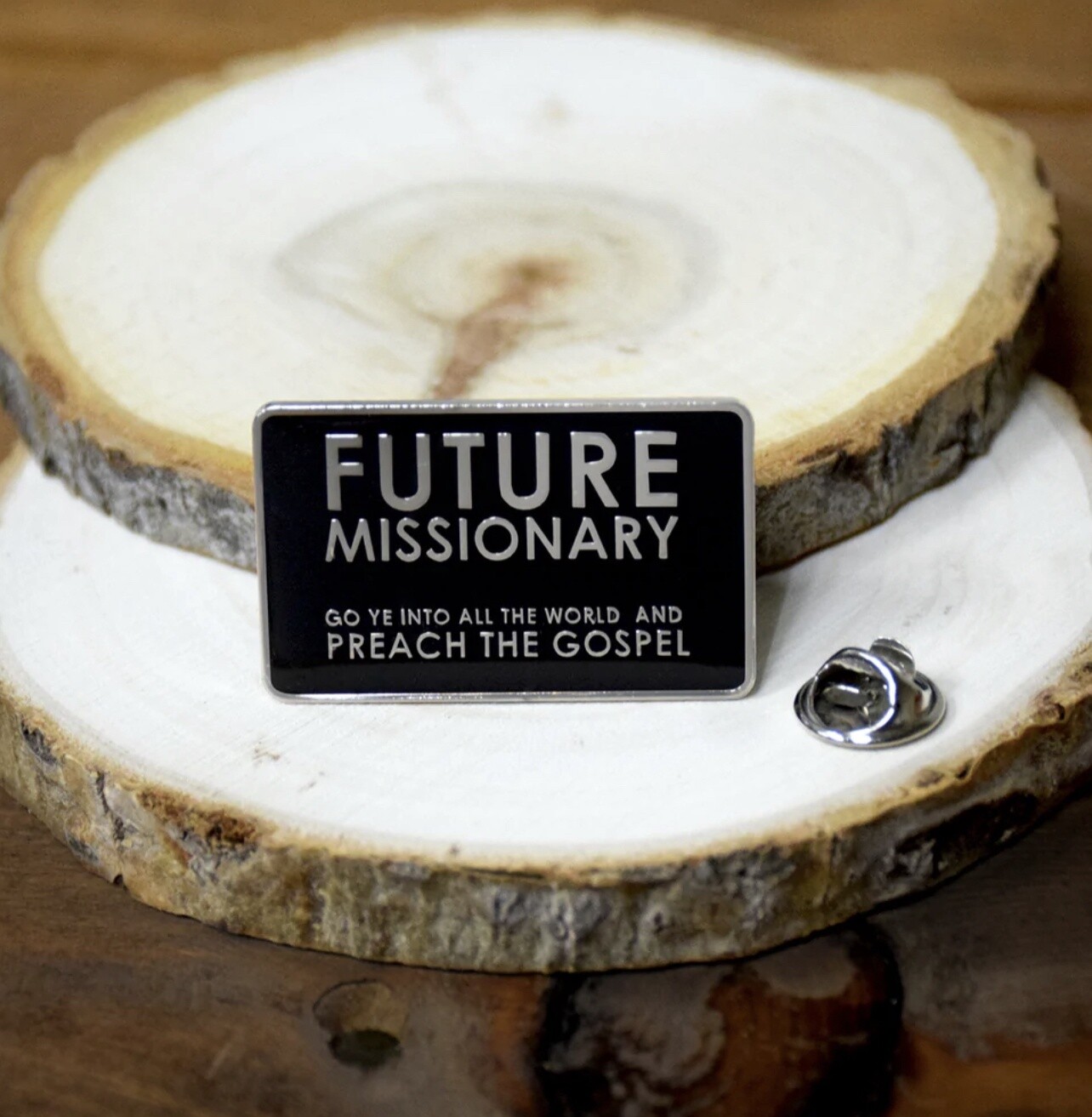 FUTURE MISSIONARY ENAMEL PIN