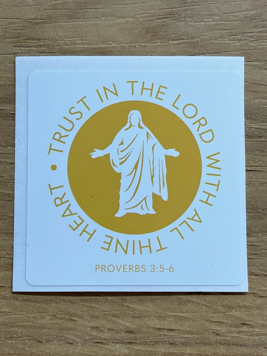 Trust in the Lord (Christus) - Vinyl Sticker for water bottles/phones/ipads etc