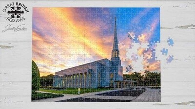 Preston England Temple Landscape 1000 Piece Jigsaw by Jonathan Ellison