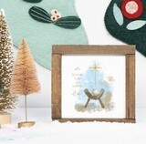 Let Us Adore Him Manger, Christmas Decor, Wall Art, Faith