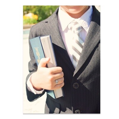 Book of Mormon Boy Baptism Card