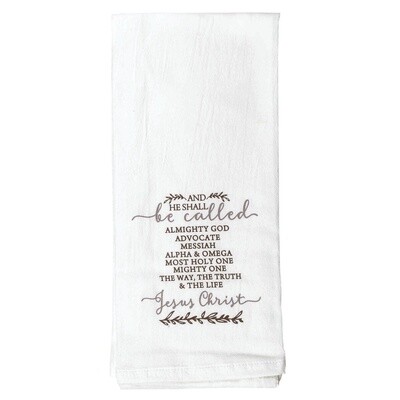Names of Jesus Christ Tea Towl
