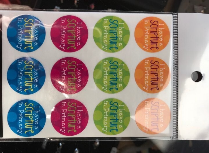 I have a scripture in primary stickers