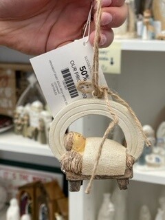 Ornament Baby Jesus Arch White