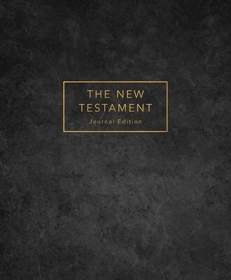 The New Testament, Journal Edition, Dark Gray (Unlined) PAPERBACK