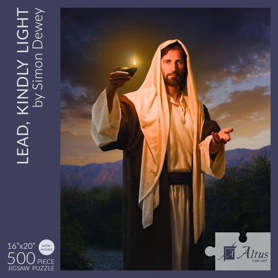 LEAD, KINDLY LIGHT 16X20 JIGSAW PUZZLE 500 PIECES BY SIMON DEWEY