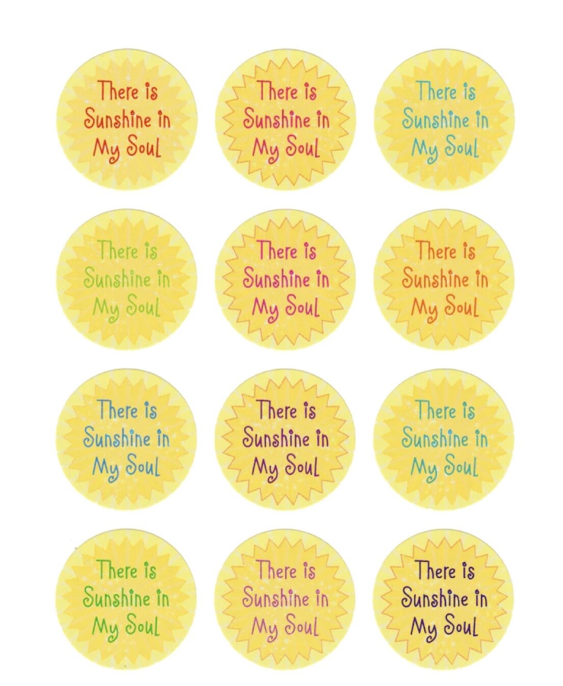 Sunshine In My Soul Stickers