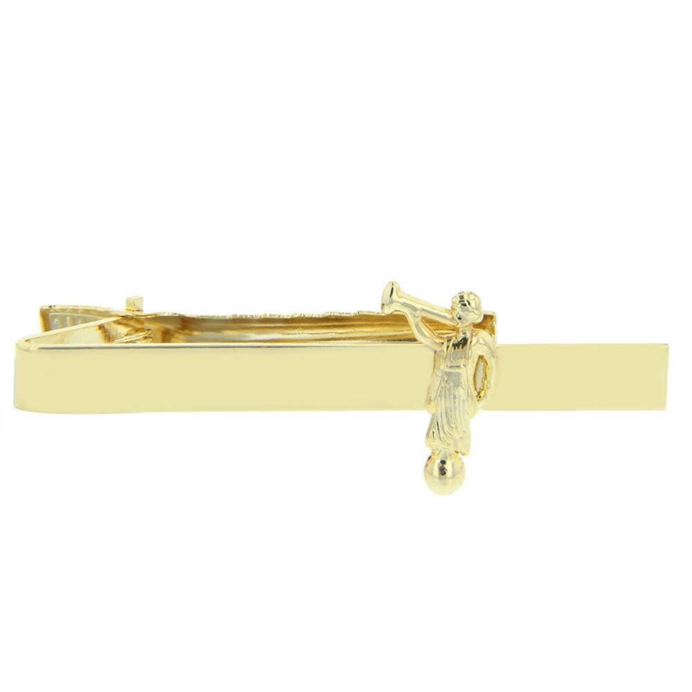 Angel Moroni Gold Tie Bar