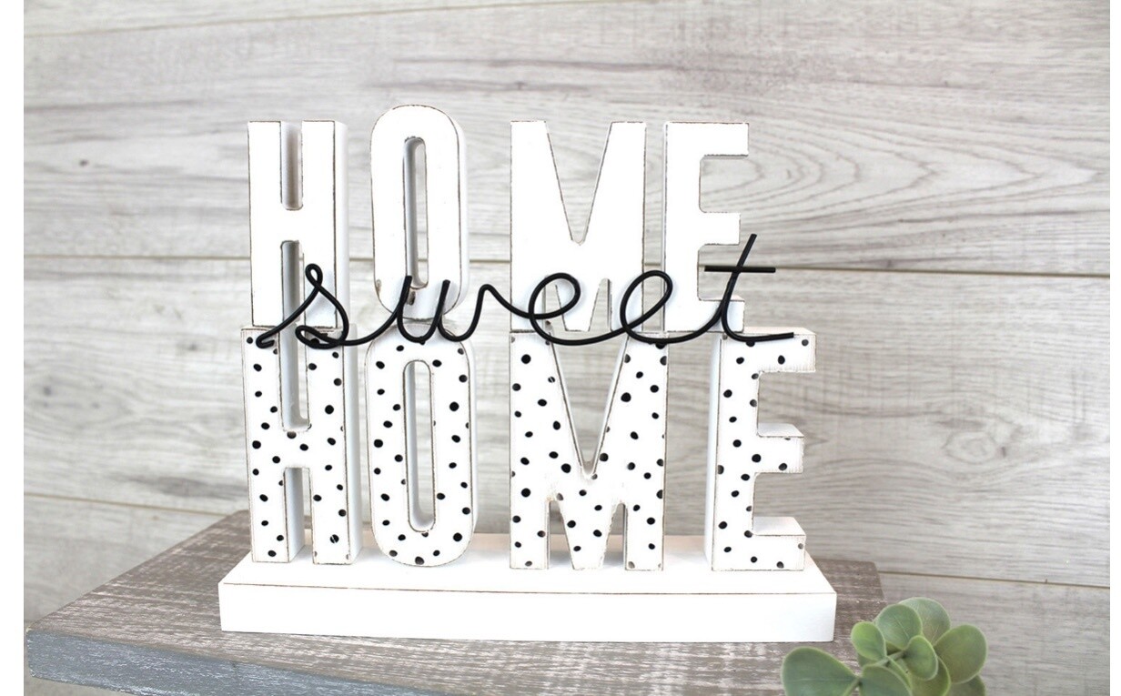 Home Sweet Home Wire Block