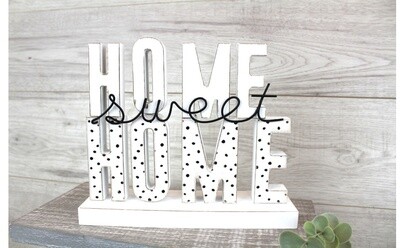 Home Sweet Home Wire Block