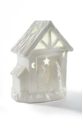 LED Ceramic Nativity