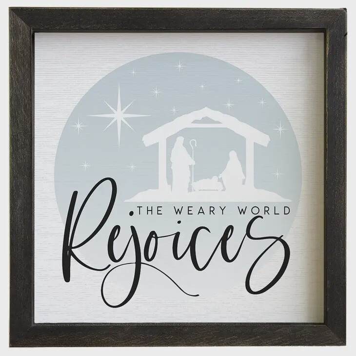 World Rejoices Nativity - Rustic Frames