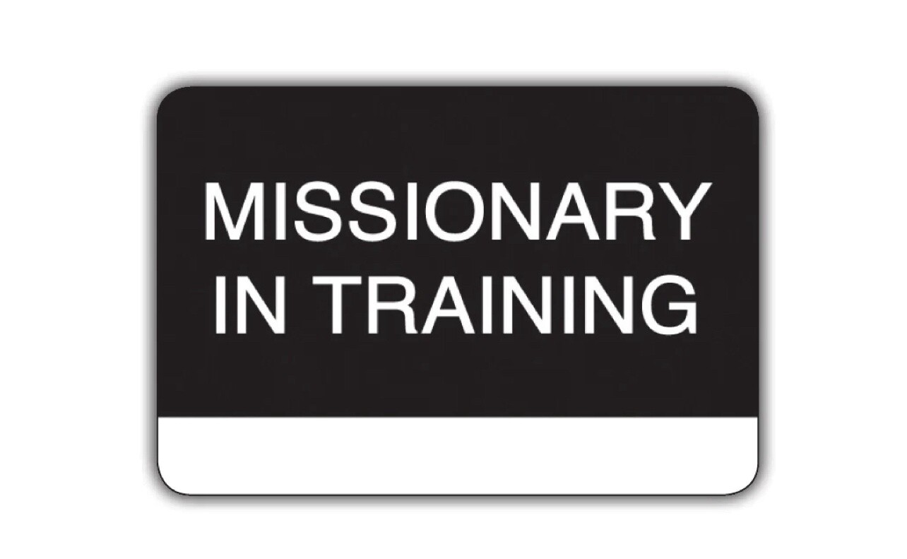 Missionary in Training Slip-on Badge