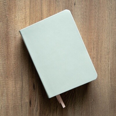 Hand-Bound Leather Quad - Baby Blue