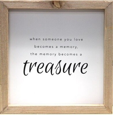 Treasure Accent, White 6 inch