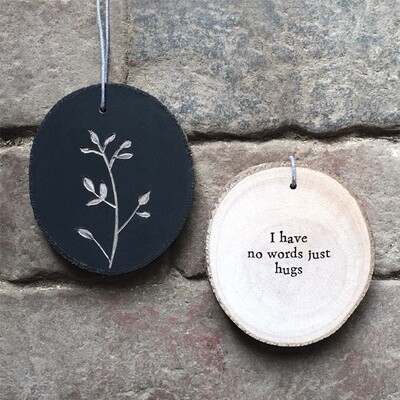 No words just hugs -Silhouette hanger