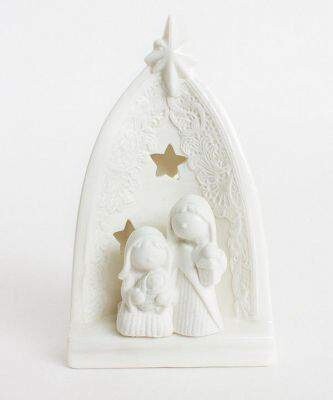 Porcelain NATIVITY Scene Arch
