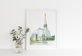 Preston Temple 6&quot;x 8&quot; Print - Castel Arts Print Only