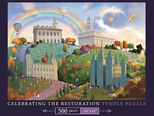 Celebrating the Restoration Temple Puzzle - 500 Pieces