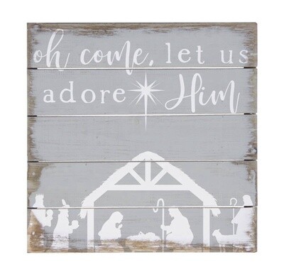 Adore Him 6&quot; x 6&quot;