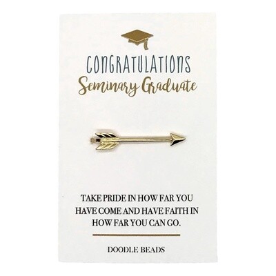 Arrow Tie Bar, Congratulations Seminary Graduate