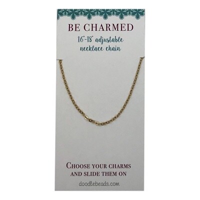 16&quot;-18&quot; Adjustable Necklace Chain Gold