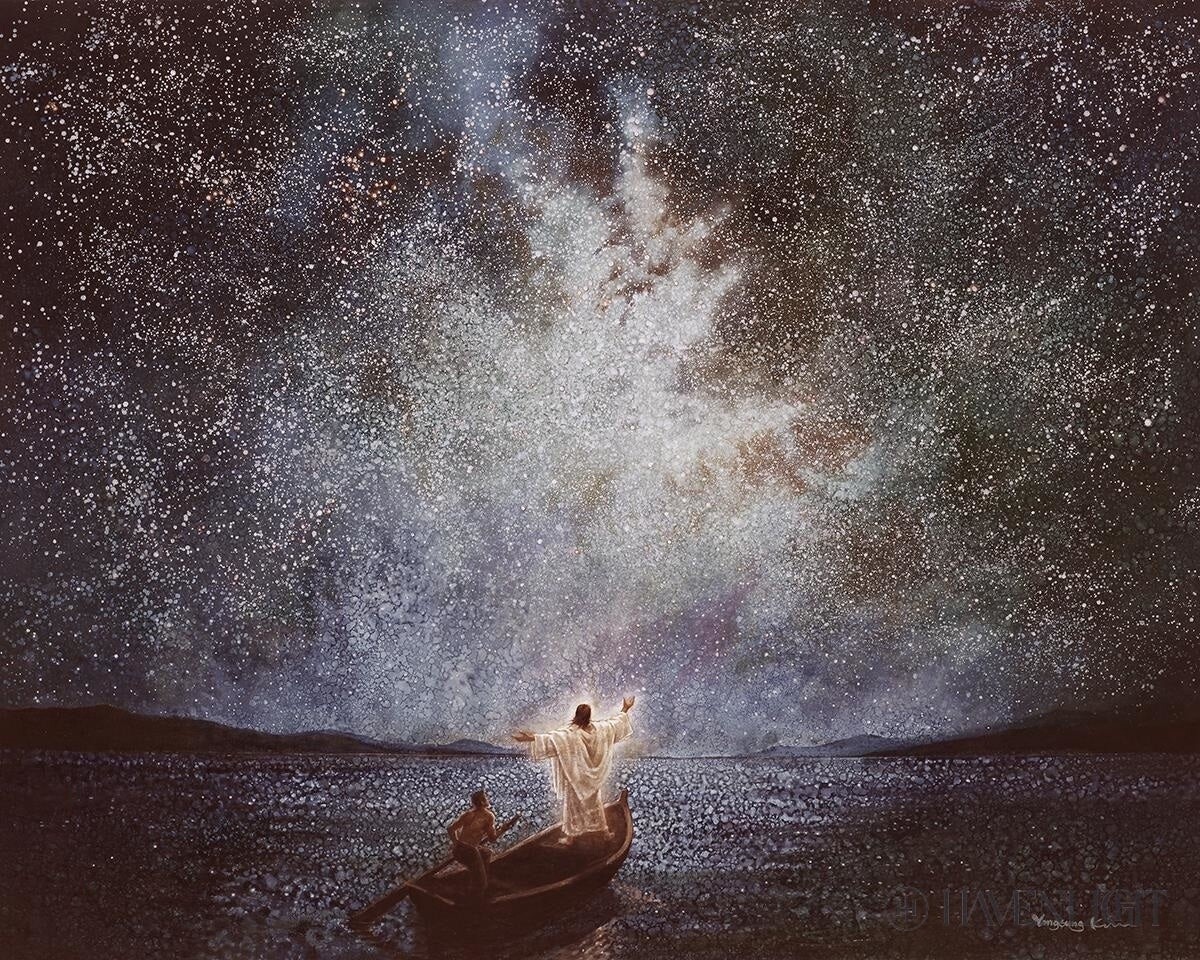Calm and Stars by Yongsung Kim 18 x 12, Size: 8&quot;x12&quot;, Frame: Rolled Canvas