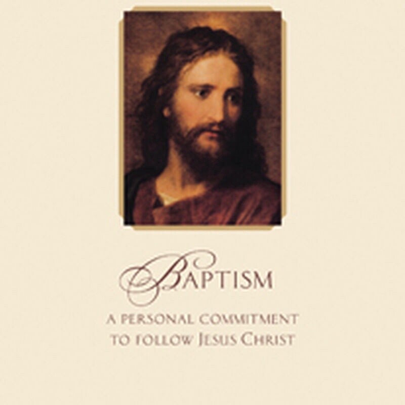 Hoffman&#39;s Christ Baptism Foil Greeting Card