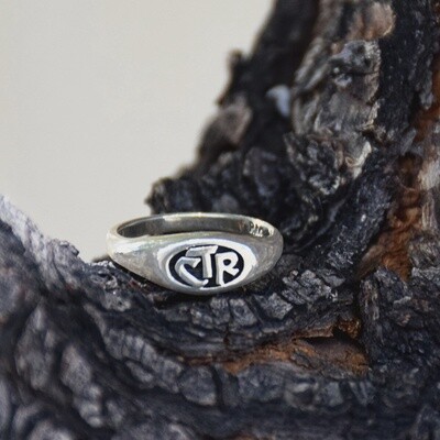 #128 CTR Allegro Antiqued Ring - Sterling Silver, Ring Size: 6