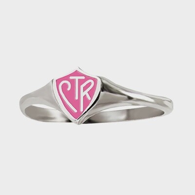 #201 CTR Classic Mini Pink Ring - Sterling Silver