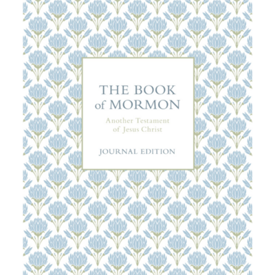 The Book of Mormon, Journal Edition Blue Flowers