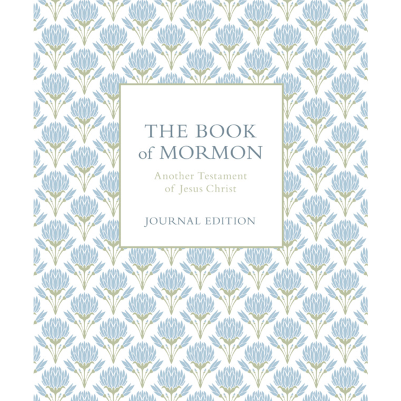 The Book of Mormon, Journal Edition Blue Flowers