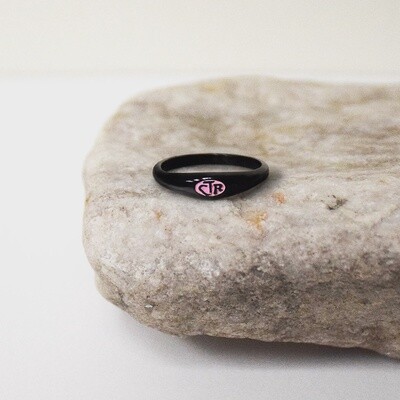 CTR MICRO MINI PINK BLACK RING - STAINLESS STEEL