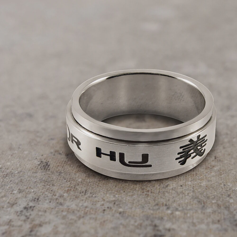 #122 CTR Universal Spinner Ring - Stainless Steel, Ring Size: 7