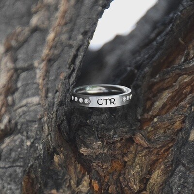 #186 CTR Twinkle Ring - Stainless Steel