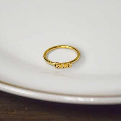 #177 CTR Dainty Gold Ring - Stainless Steel