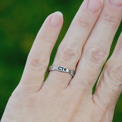 SCALLOP CTR RING - STAINLESS STEEL