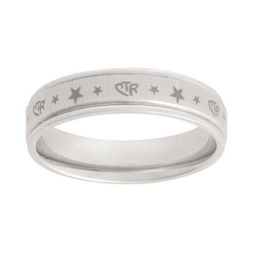 CTR “Aries” Star Stainless Steel, Ring Size: 4