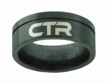 “Black Jack” Black Diamond Ceramic W/ Silver CTR inlay