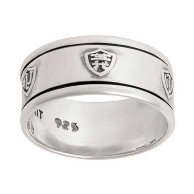#190 CTR Language Spinner Ring - Sterling Silver