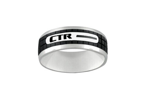 CTR Ring  “Grenade” Stainless Steel, Ring Size: 8