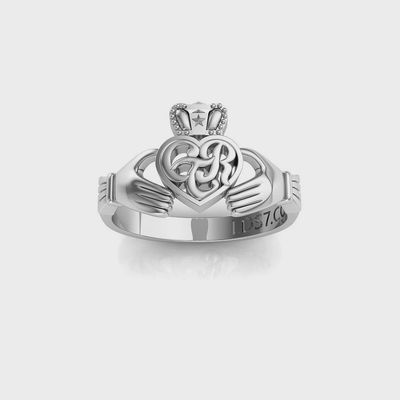 CTR Irish Claddagh Ring, Ring Size: 4