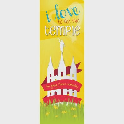 I love to see the temple bookmark