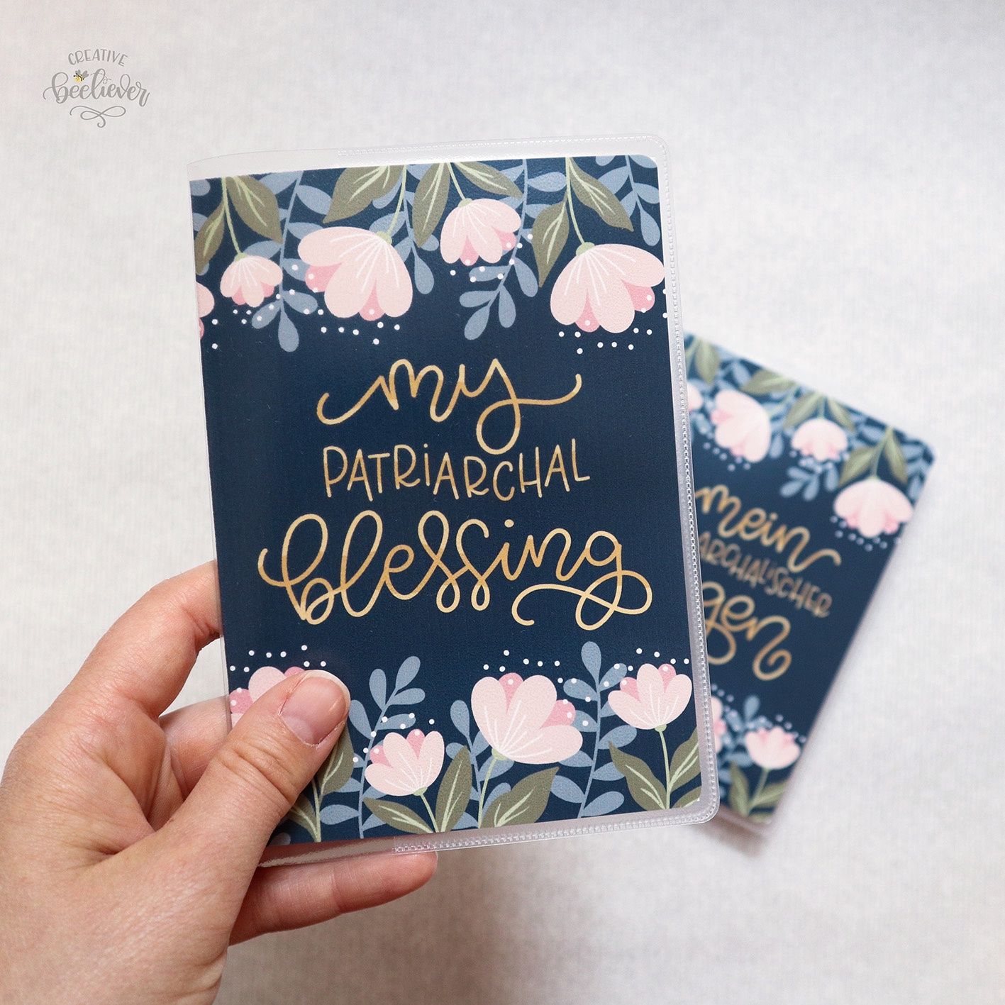 Patriarchal Blessing Holder, Design: Floral