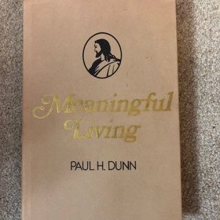 ***PRELOVED/SECOND HAND*** Meaningful Living. Paul H. Dunn