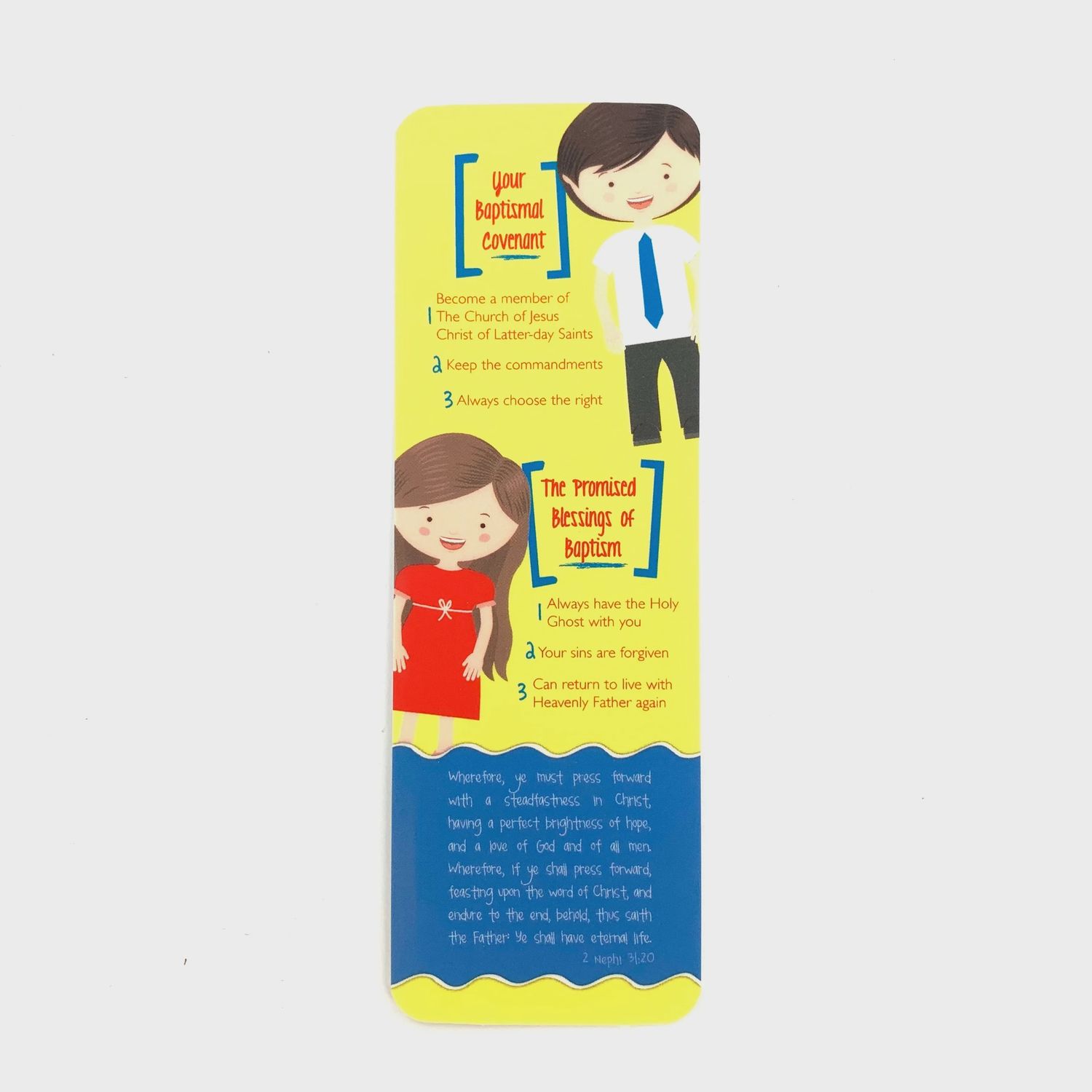 Baptism covenant promises and blessings bookmark